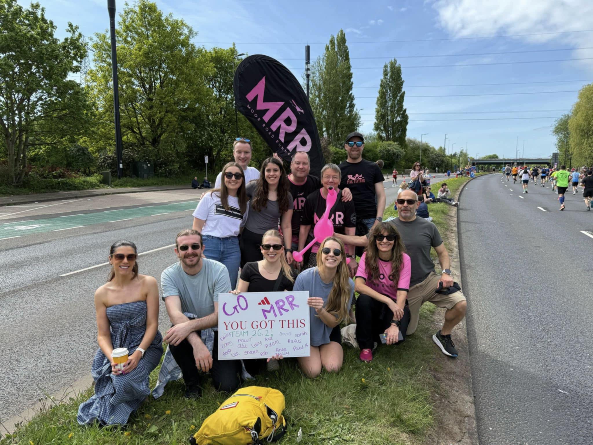 Manchester marathon support crew